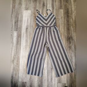 Xhilaration Striped Sleeveless Jumpsuit